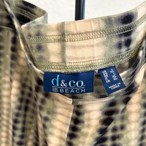 D&Co Beach Women's Wide Leg Pants - Black and Cream - Picture 1 of 9